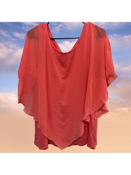Alyx Tops - Alyx Coral Lightweight Sheer Top 2X